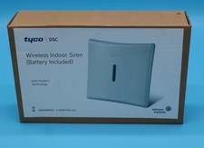 DSC Tyco PG9901 PowerG Wireless Indoor Siren 110dB Blue Strobe Battery Included