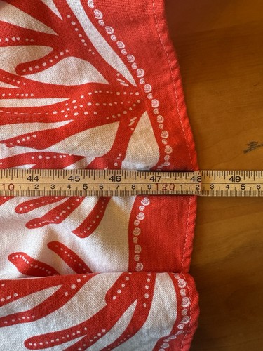 Calypso St. Barth NWT Red White Shell Coral Linen Blend Maxi Dress Small Smocked - Picture 15 of 15