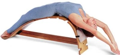 BEAN PRODUCTS Whale Spinal Stretch Bench - Natural Wooden Spine Stretcher for Back Pain Relief