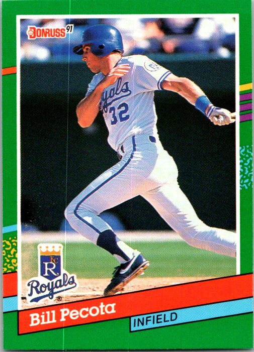 1991 Donruss Baseball 672 Bill Pecota