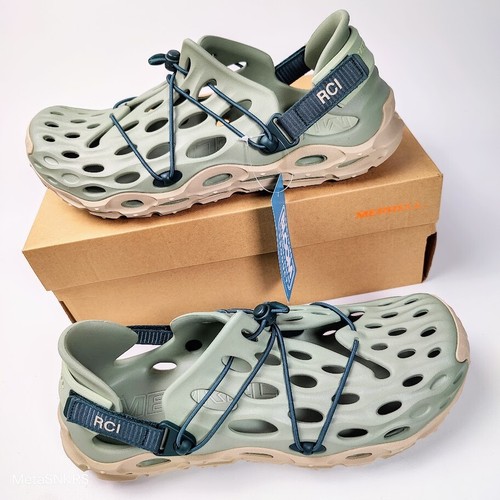 Merrell Hydro Moc US 13 Men's Green Tan Water Foam Sandals -Cage 1 Trl X Rci New - Picture 7 of 22