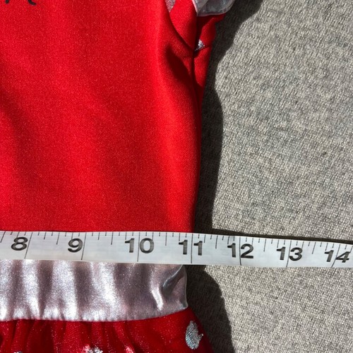 Disney Minnie Mouse Dress Girls Size Small Red Hooded Mouse Ears Layered Lace - Picture 5 of 10