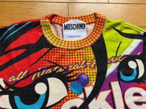 MOSCHINO Couture Freckles Graphic Knit Sweater Multicolor Wool Size M - Picture 5 of 10