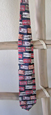 VINTAGE (90s) COCA-COLA PRINT SILK CLASSIC (3.75" wide) TIE, USA made
