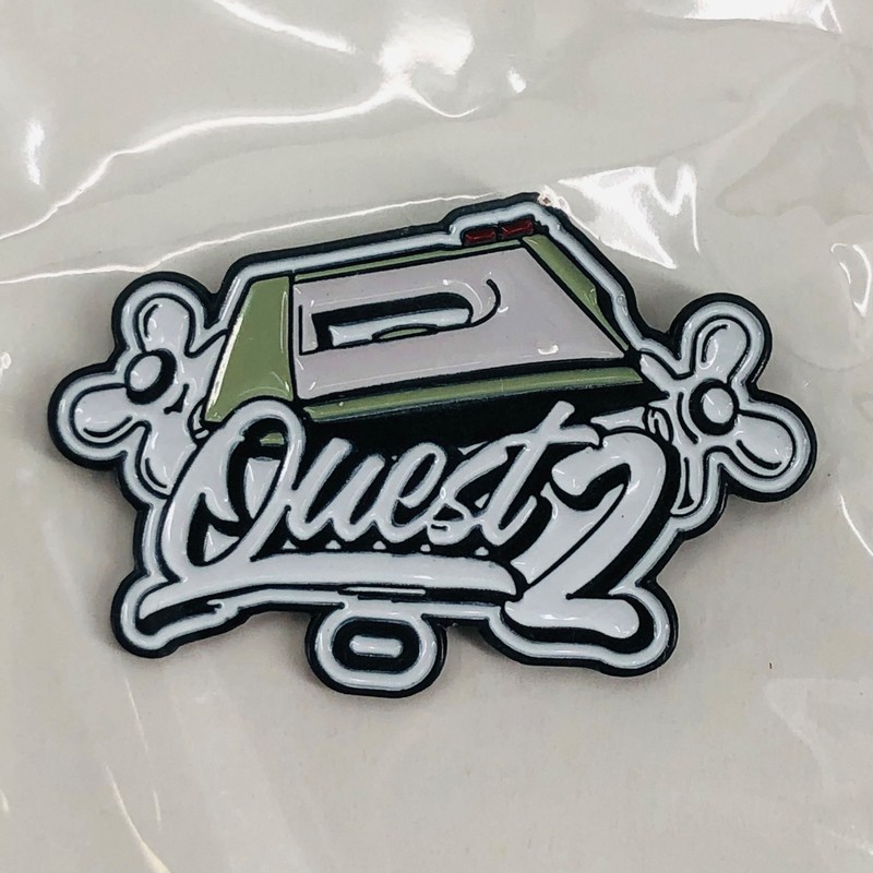 Oculus Quest 2 Enamel VR Headset Promo Advertising Lapel Pin