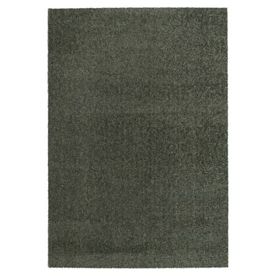 Kurzflorteppich Maschinenwebteppich Dunkelgrün Polypropylen Uni 200 x 290 cm