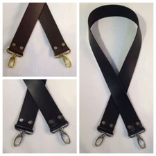 1.5" Quality Wide Leather Cross Body Purse Bag Strap NEW 5 Lengths  3 Colors