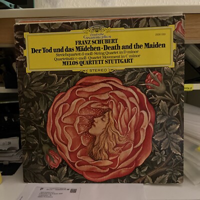 SCHUBERT- DER TOD UND DAS MÄDCHEN LP MELOS QUARTET P784