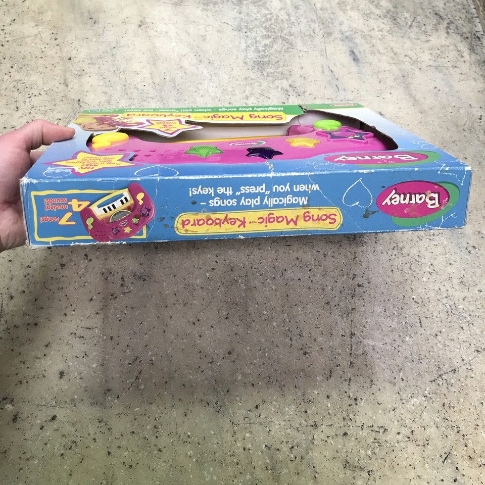 Vintage NIP BARNEY Song Magic Keyboard PLAYSKOOL Musical Sounds HASBRO ...