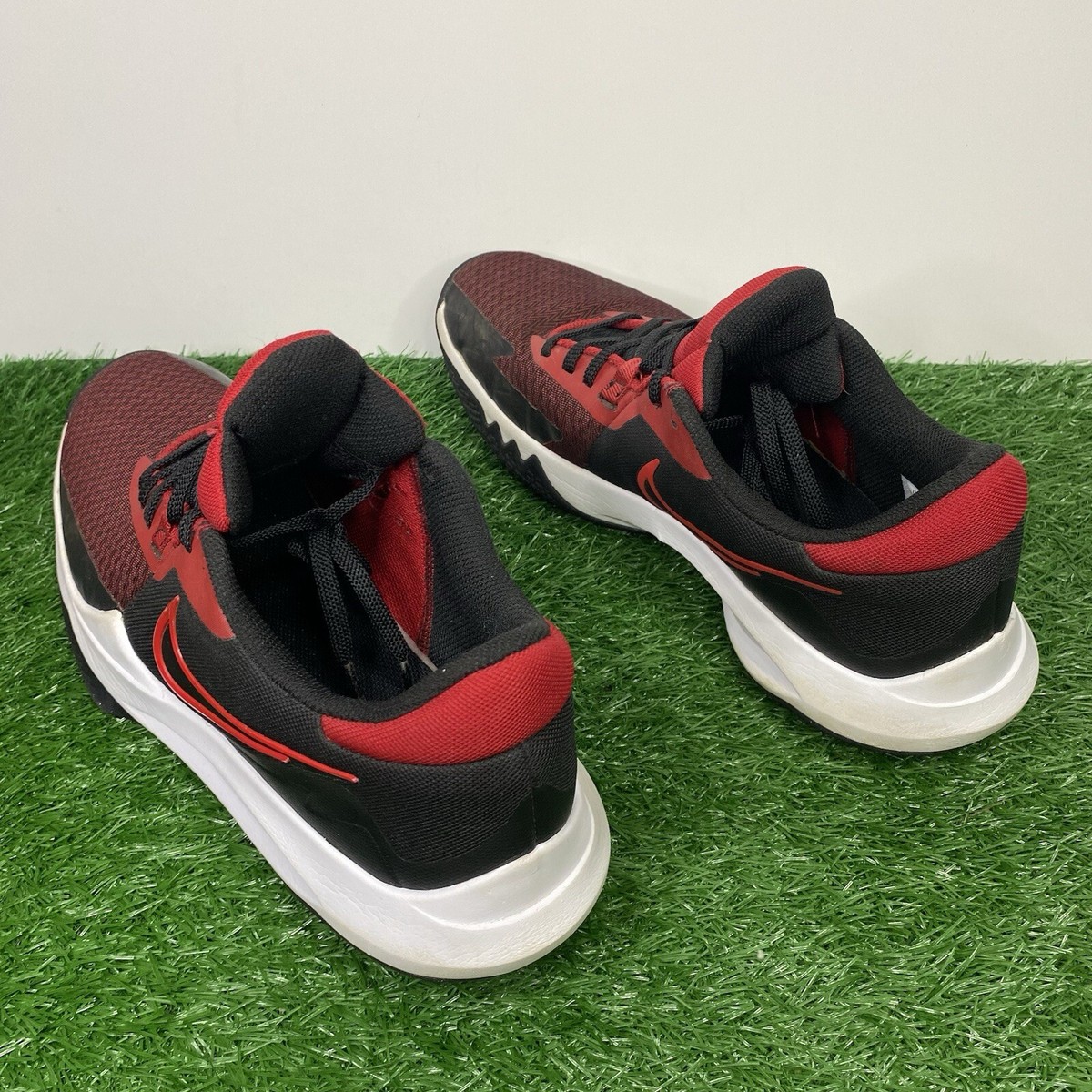 NEW NIKE Black & University Red Precision VI Athletic Running Shoes Size 12 Nike Footwear Nike Precision VI Black Red DD9535 002  main image 2