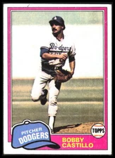 1981 Topps Bobby Castillo #146 Los Angeles Dodgers DSK