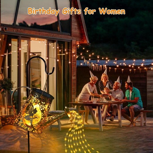 YJFWAL Solar Watering Can Lights, Unique Fairy Gifts for Women Mom Grandma Bi... - Picture 5 of 8