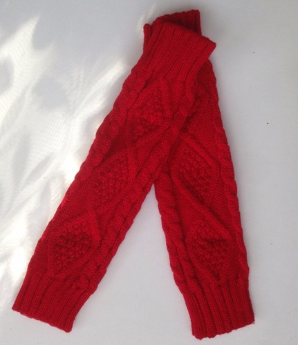 Ladies Women Long Fingerless Knitted Gloves Winter Arm Wrist Warmer Knit Mitten - Picture 4 of 19