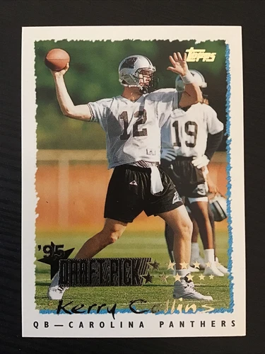 1995 Topps #224 Kerry Collins - Rookie Card - Carolina Panthers