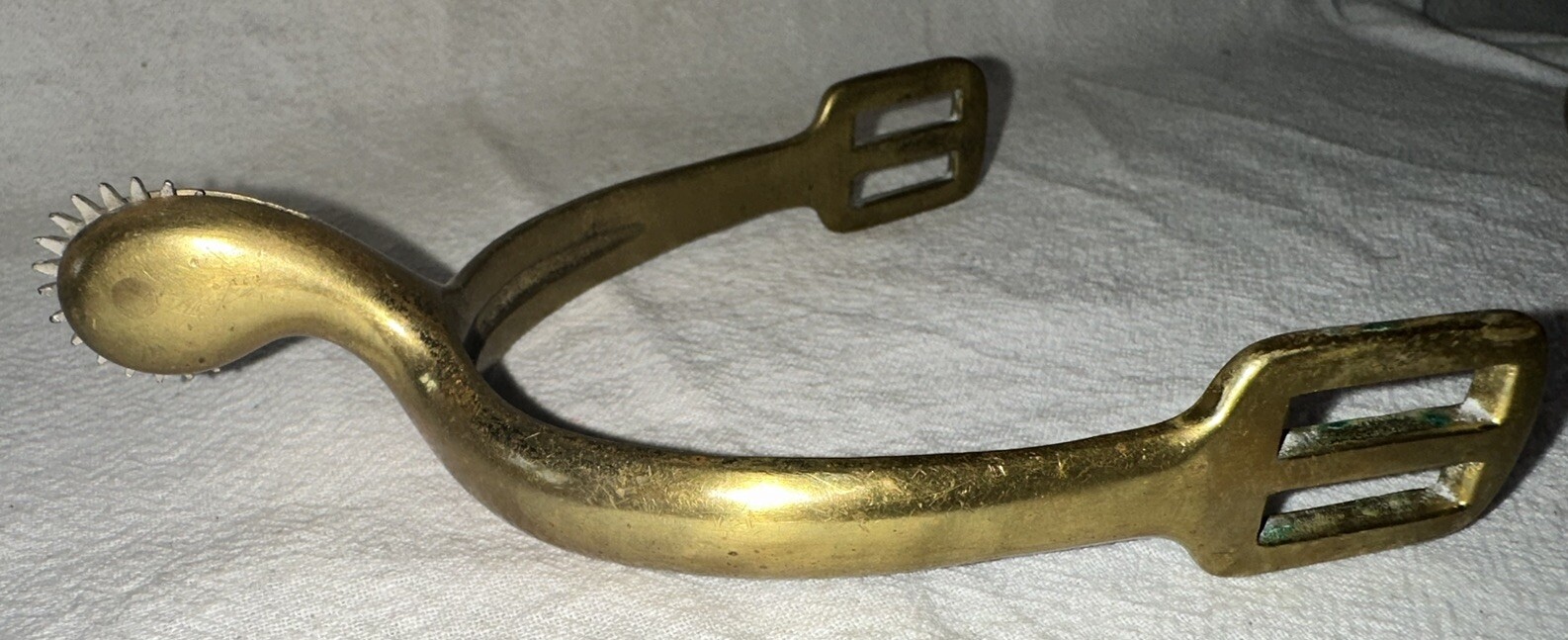 ANTIQUE BRASS SPURS COWBOY BOOTS VINTAGE CLOTHING WESTERN WEAR CIVIL