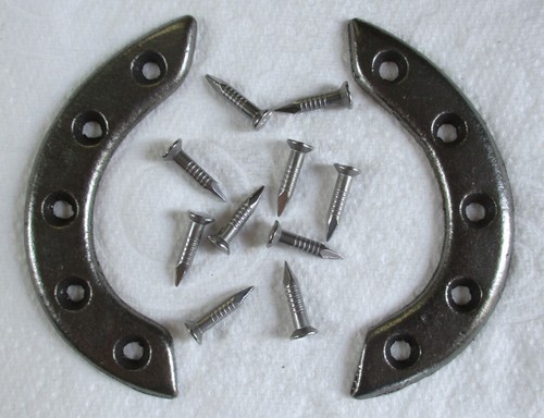 Set of British Army:"AMMO BOOT TOE PLATES"(With Fixing Nails/Screws, Sizes 9-10) - Picture 4 of 5