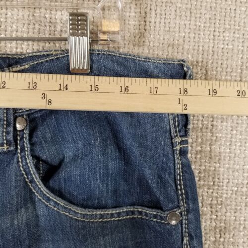 Rock & Republic Rider Straight Leg Jeans Mens 36x32 Blue Denim Button Flap - Picture 4 of 14