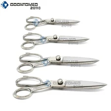 Tailor Scissors Sliver Textile Fabric Taylor Cutting dressmaking 6 8 10 12-Pick