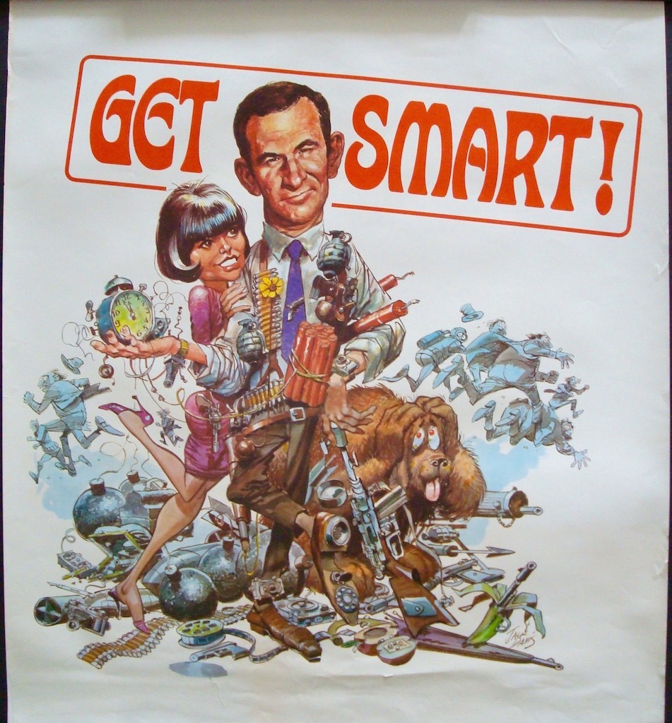 NBC 1966 x4 posters set BONANZA GET SMART I SPY MAN FROM UNCLE