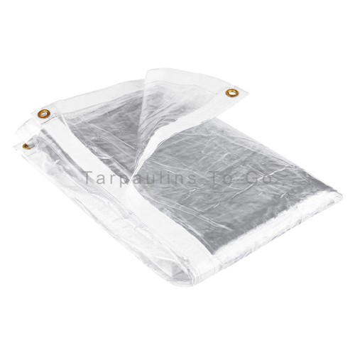 Glass Clear PVC Waterproof Tarpaulin Sheet Heavy Duty Chicken Rabbit