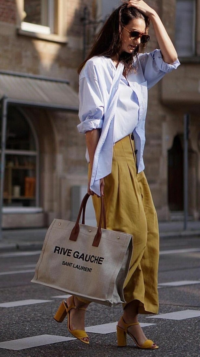 Zara trousers culottes skirt pants Mustard Ref 8119/243 NEW