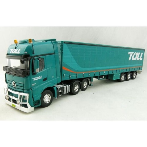 NEW Cooee 1:50 AUSTRALIAN TOLL MERCEDES MP04 ACTROS PRIME MOVER Tautliner Rig - Picture 2 of 3