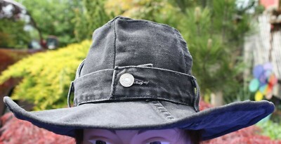 Levis Cowboy Hat size 6-3/4 or S handmade black OOAK