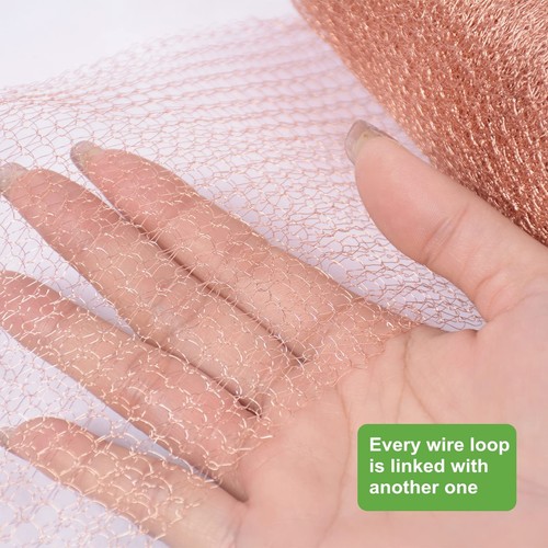 5” x 32 ft 100% Pure Copper Mesh for Distilling Knitted Copper Mesh Roll Doub... - Picture 6 of 9