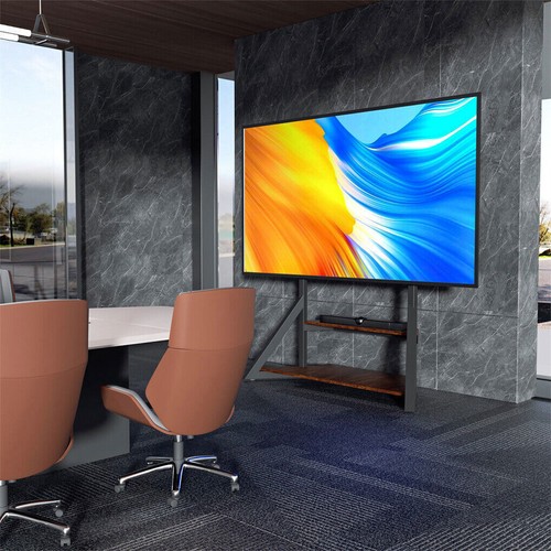Extra Large Solid TV Floor Stand Mount Shelves Universal Flat Panels 40-100 Inch - Picture 4 of 17