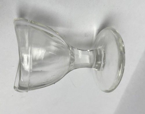 Vintage Clear Glass Eye Wash Cup 8 Paneled Pedestal 2 3/8" tall "20" on Bottom - Picture 15 of 20