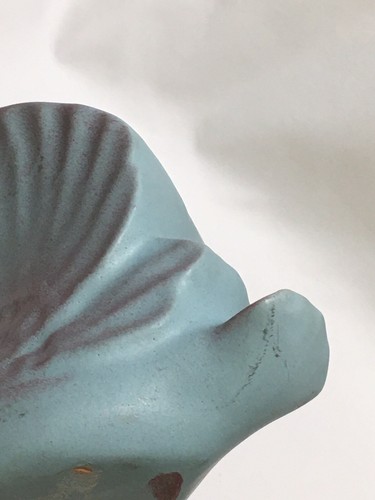 ROSEMEADE NORTH DAKOTA POTTERY SWAN PLANTER 1960s BLUE PINK Vintage - Picture 10 of 12