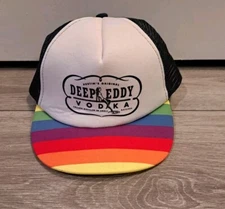 Deep Eddy Vodka Trucker Hat Rainbow Color RETRO Design Snapback Cap