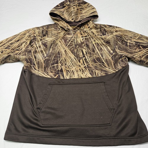 Gamehide Men's Hunting Camo Pullover Sweater Size XL Long Sleeves Hooded - Picture 2 of 8