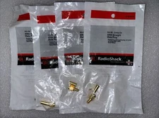Lot of 4 RadioShack Crimp-On RG-58 SMA Straight Male Plug, 278-0018. New!!