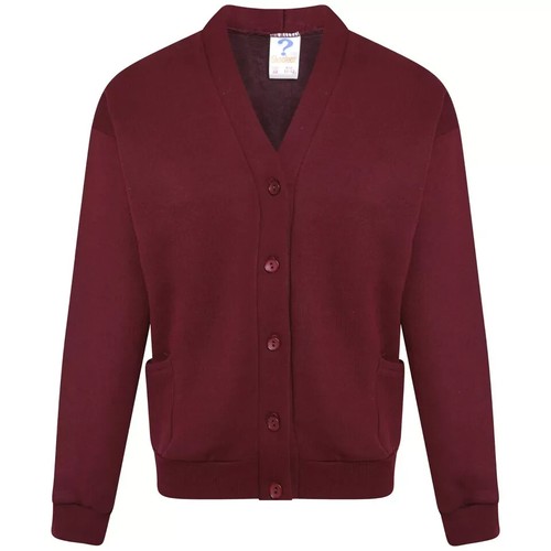 Premium Kids Knitted V Neck Cardigan Button-Up School Girls & Boys Uniform - Picture 12 of 25