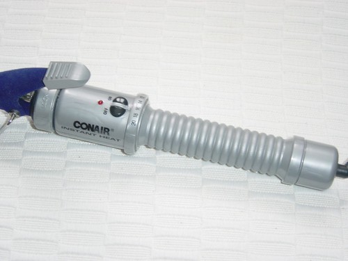 CONAIR INSTANT HEAT a 3/4" & a 1 1/4" Velvet Hot Curling Iron BRUSH COMBO - Picture 2 of 4