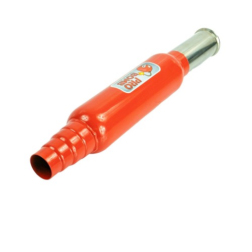 PRO Bomb X2 Two Universal back box round tail pipe exhaust In Cherry Red Color - Picture 7 of 12
