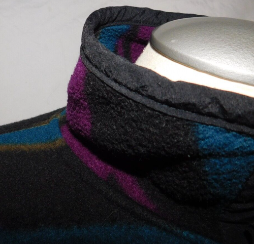 VTG 90s WHITE SIERRA Fleece Jacket Aztec All Over Print Snap Pullover XL USA - Picture 4 of 13