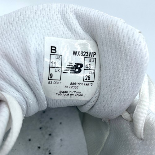 New Balance 623 Damen-Cross-Trainingsschuhe Größe 11 B gebraucht WX623WP weißes Leder - Bild 6 von 7