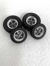 1:64 American Racing Torq Thrust Wheels On Pie Crust Rear and Skinny Front Tires
