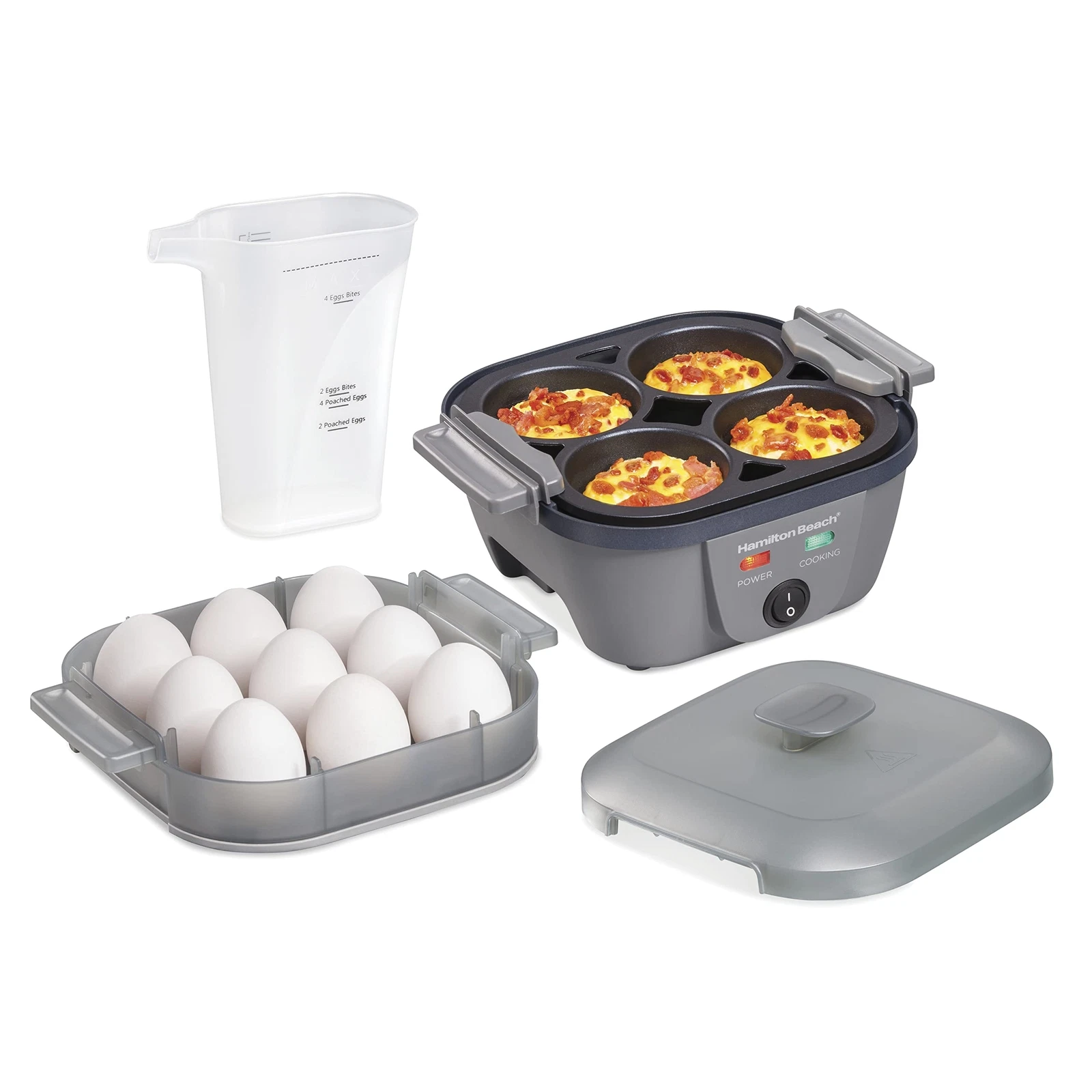 Hamilton Beach 6-in-1 Electric Egg Cooker Grey 25510