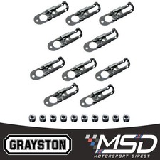 Grayston Slide Latches Panel Fastener Quick Release + Bush, DZUS 7/16" - 10x