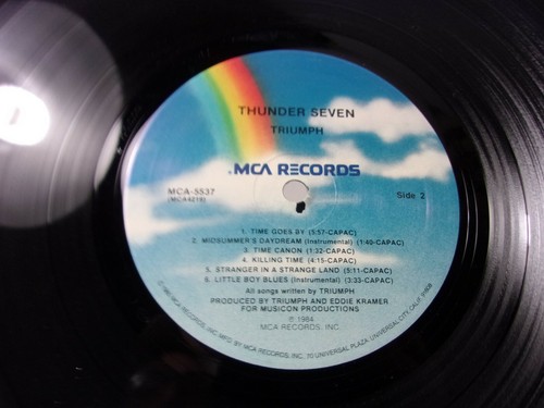 TRIUMPH Thunder Seven Vintage Vinyl record LP MCA Records - Picture 5 of 5