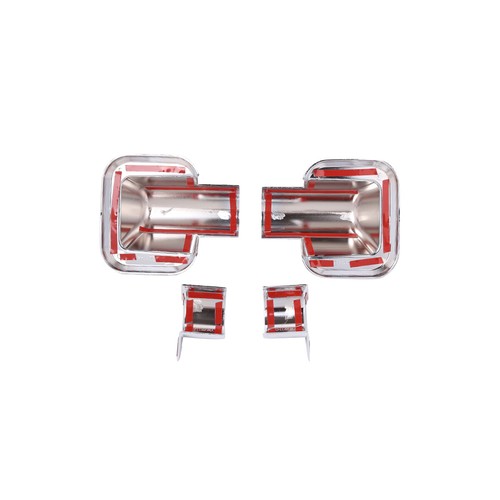 ABS Chrome Side View Mirror Base Trim Accessories Cover For Hummer H2 2003-2009 - Picture 9 of 9