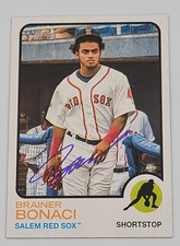 Brainer Bonaci Signed 2022 Topps Heritage Minors #44 Boston Red Sox Top Prospect