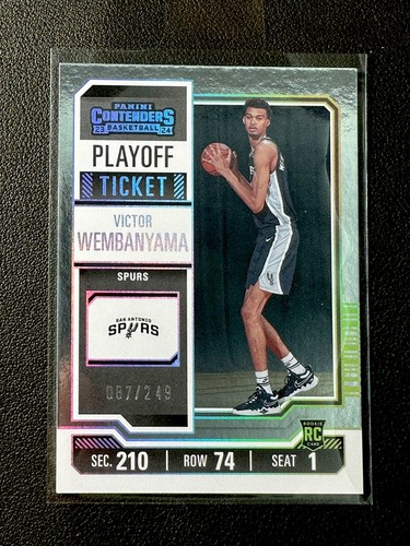 Carte Victor Wembanyama RC - 2023-24 Panini Contenders #11 Season Ticket - NBA