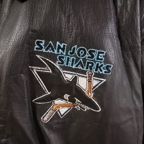 San Jose Sharks Pro Player Leather Jacket - Large - - Picture 2 of 10