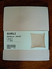 One IKEA GURLI CUSHION COVER Square 20 X 20" LIGHT Baby PINK 100 Cotton NEW NIP