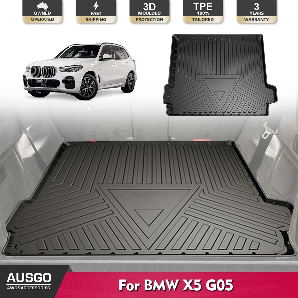 AUSGO Boot Liner for BMW X5 G05 2018-Onwards Cargo Trunk Mat
