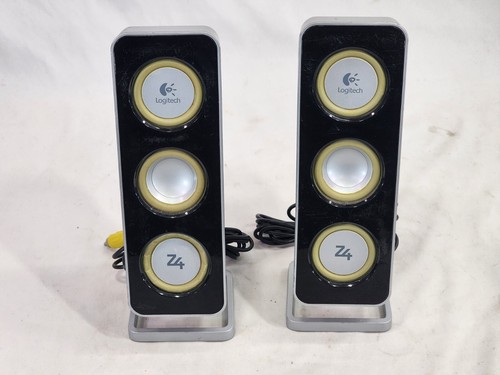 Logitech Z4 Computer Sound System Satellite Speakers Only - Left and Right